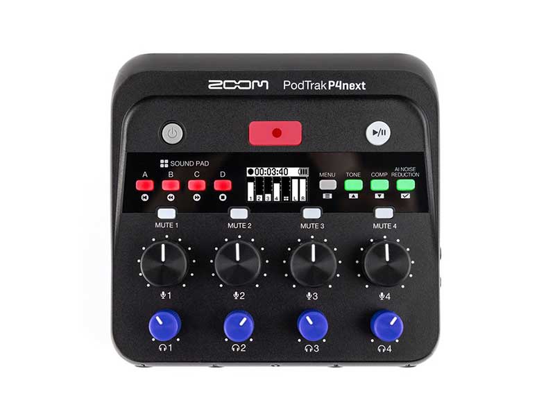 Zoom PodTrak P4next 全新播客錄音機(jī)